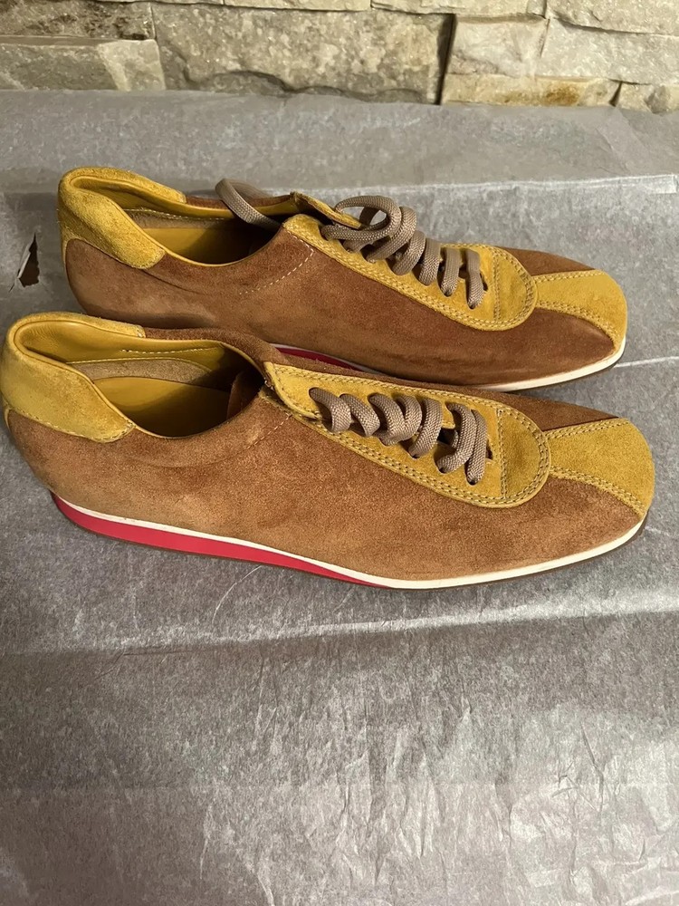 MIU MIU BY PRADA MEN'S TWO TONE SUEDE SNEAKERS ITALY MIU MIU  UK SIZE 6 / US 7