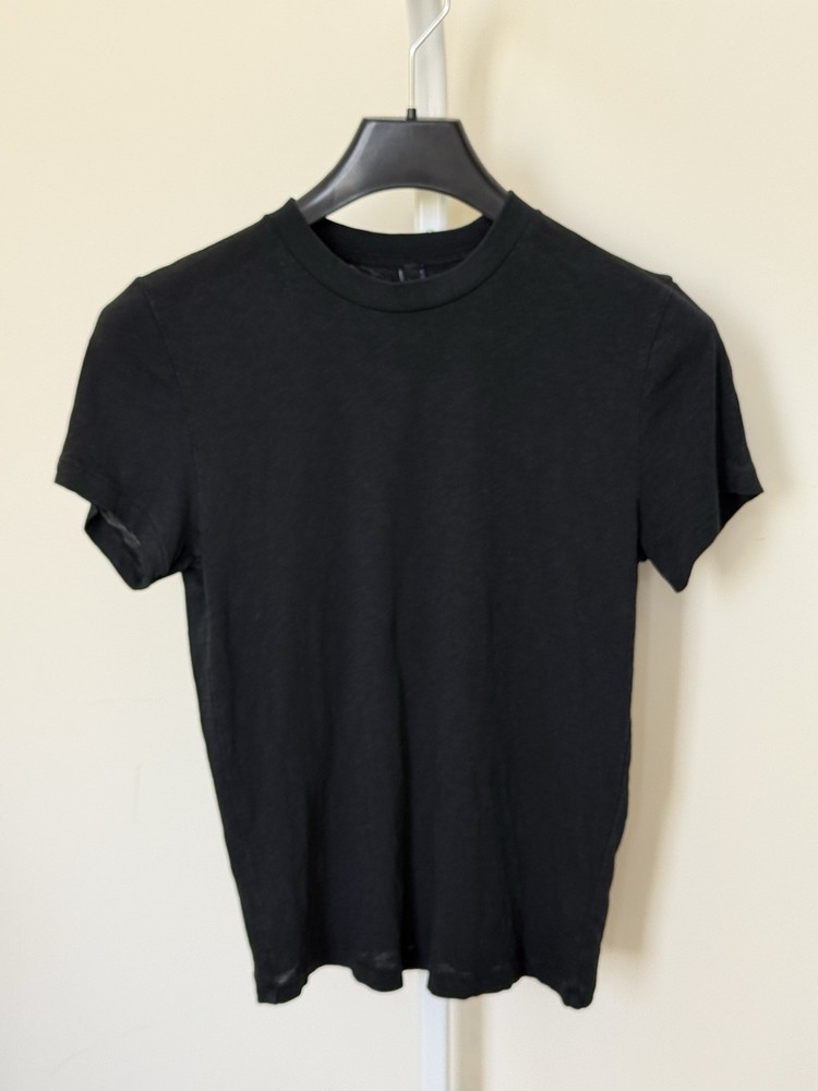 SKIMS Worn In Jersey T-Shirt - S Women’s (Washed Onyx Black)