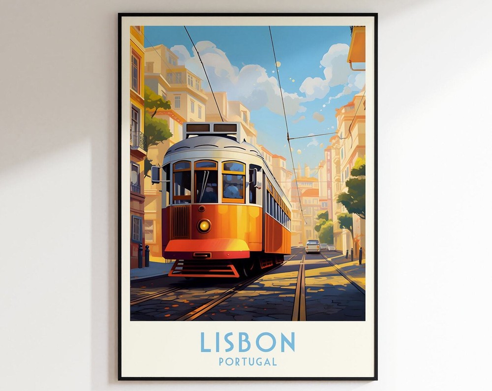 Lisbon Travel Print Portugal Print Portugal Poster Home Decor Wall Art Wedding