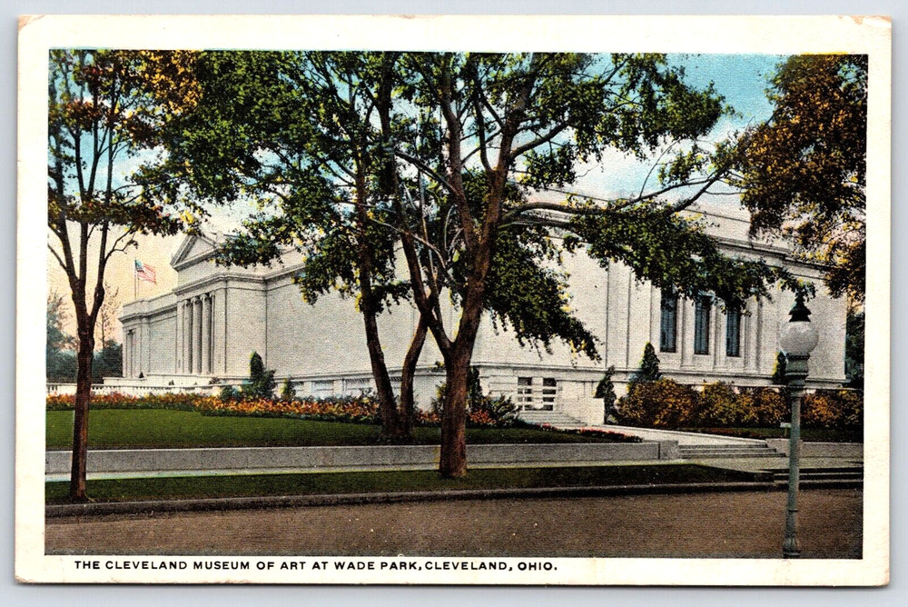 Cleveland Ohio OH Museum Of Art Building Wade Park Antique Vintage Postcard 1921