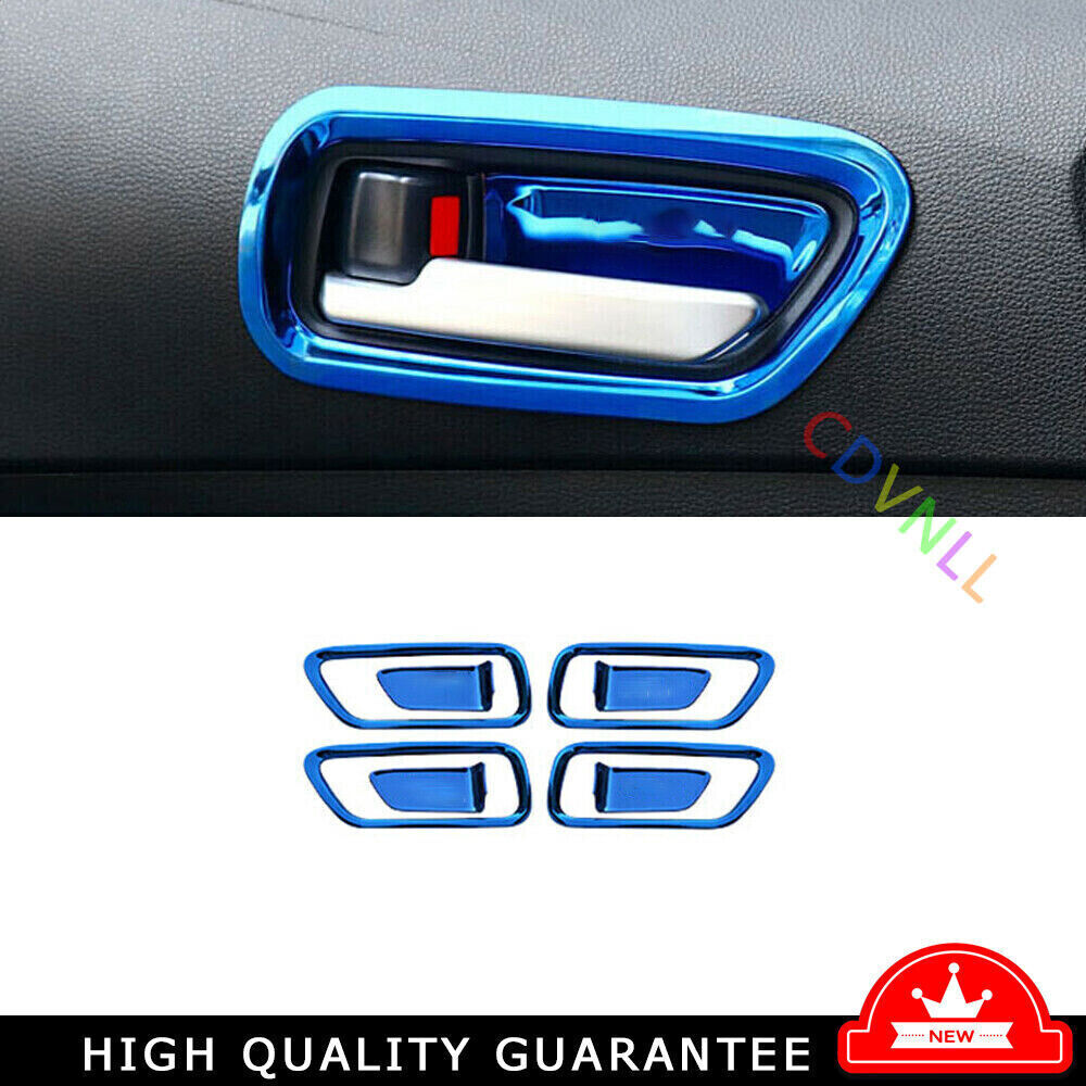Inner Door Handle Bowl Frame Trim 8* For Toyota Corolla 2019-2022 Blue Titanium