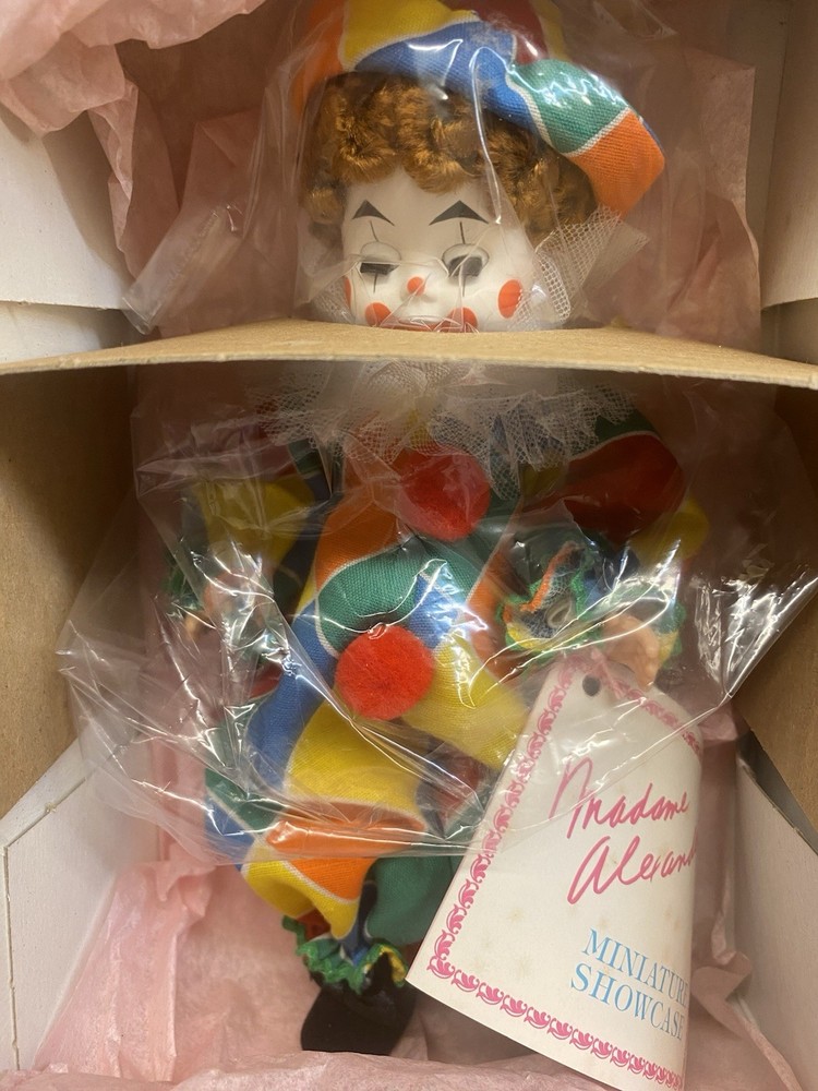 Vintage Madame Alexander 8 Clown Doll #305 with Original Box & Tags NOS