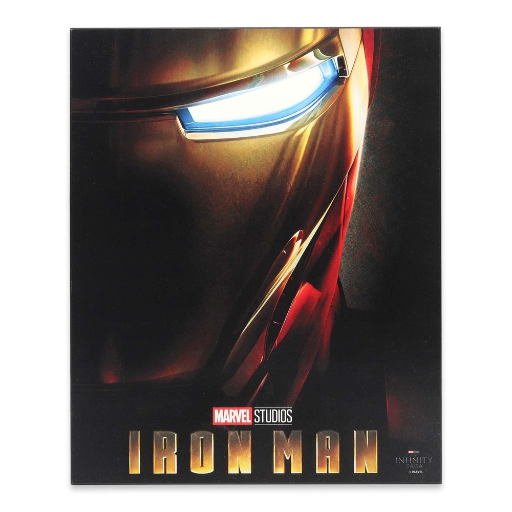 Marvel Iron Man Movie Poster Wood Wall Decor - Classic Iron Man Picture for M...