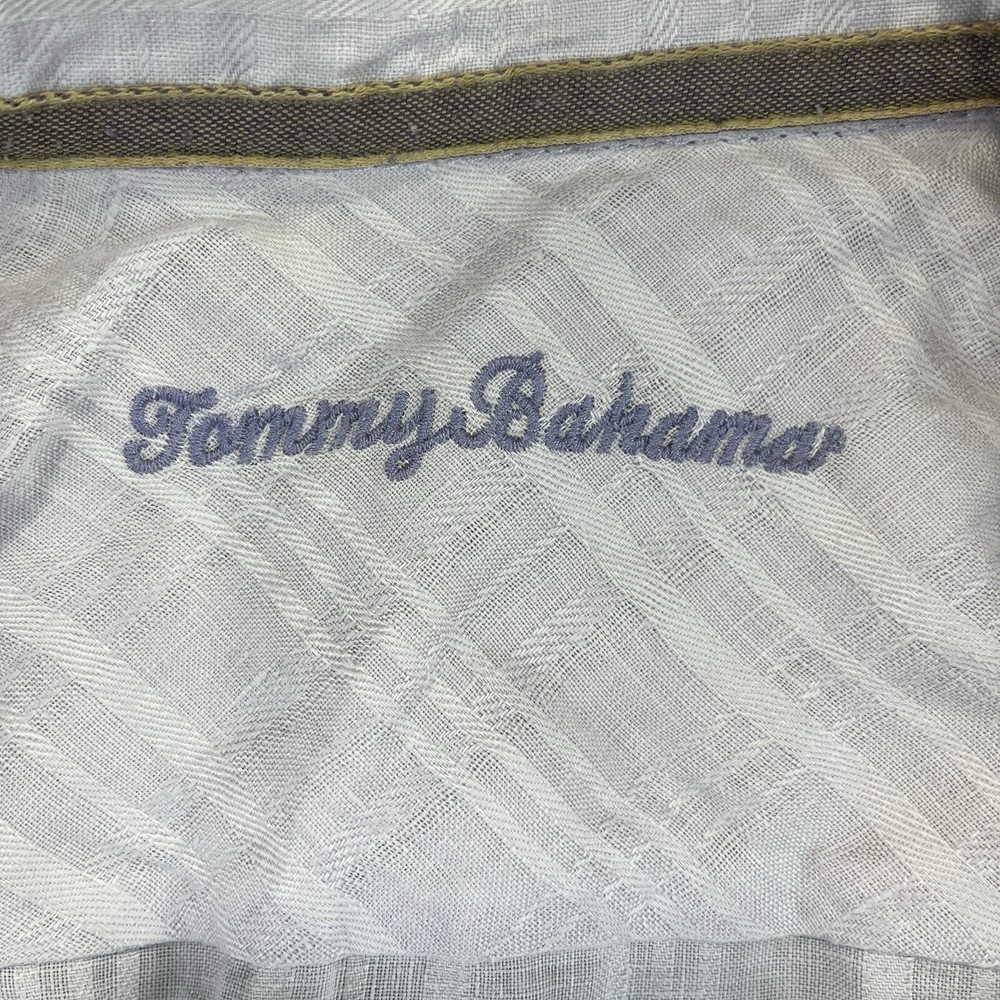 Tommy Bahama 100% linen Men’s shirt (S) pink button up short sleeve relaxed fit