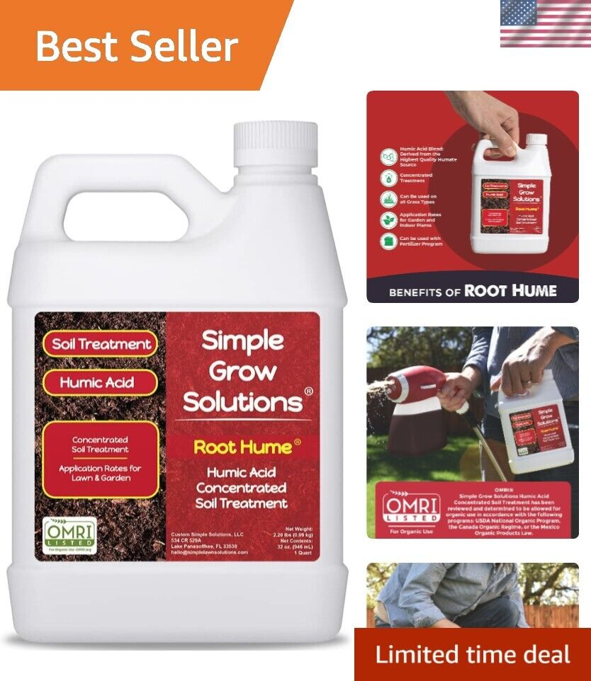 Root Hume- Simple Grow Solutions - Concentrated Humic Acid - Liquid Carbon - ...