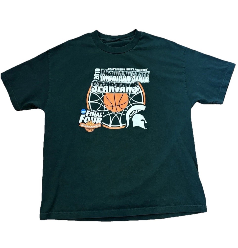 NCAA Michigan State 2010 Final Four Mens XL (No tag) Regular Green Good