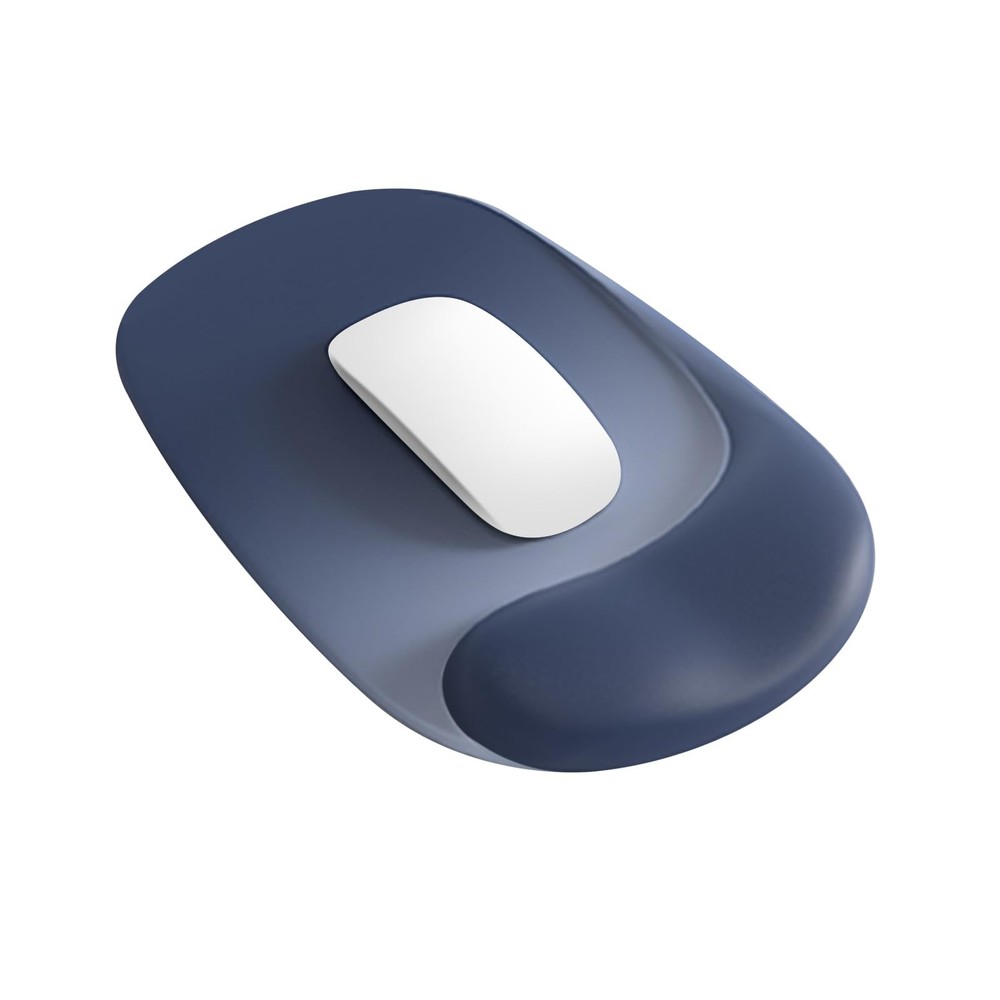 Wrist Rest Support for Mouse Pad and Keyboard Set, Ergonomic Gel Blue, Black