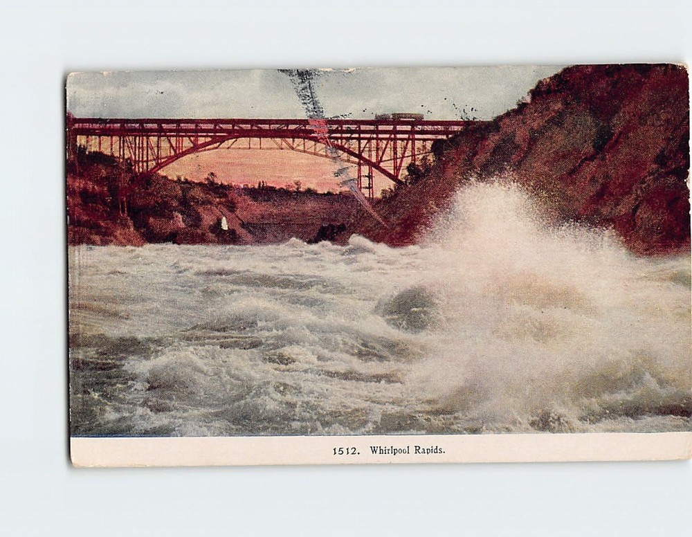 Postcard Whirlpool Rapids Niagara Falls North America