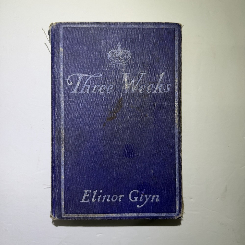 Three Weeks – Elinor Glyn (1907) First US Edition Duffield Illustrated Cloth