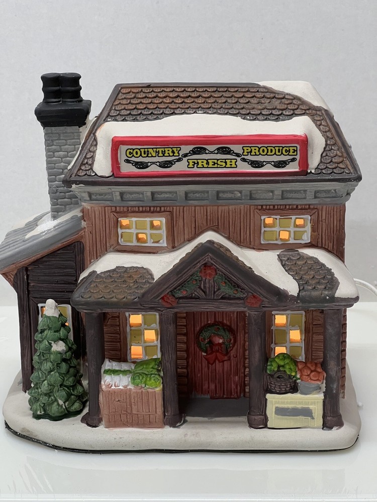 Holiday Time Country Fresh Produce Lighted House 4ft Cord