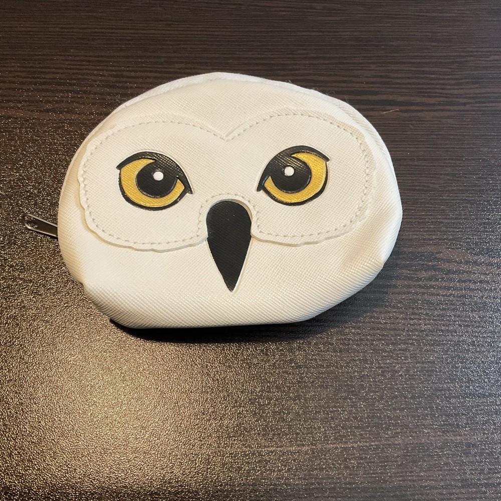 Harry Potter Hedwig Owl Small Coin Purse Zip Closure