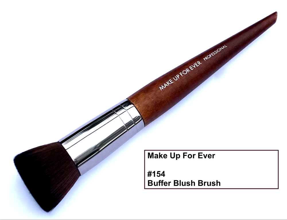 Make Up For Ever #154 BUFFER BLUSH BRUSH + Flat + Dense + Loose Pressed Powders