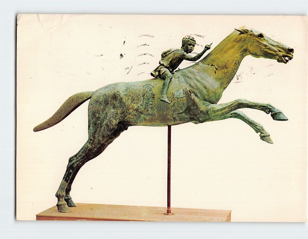 Postcard The Jockey of Artemision National Arch Museum Athens Greece