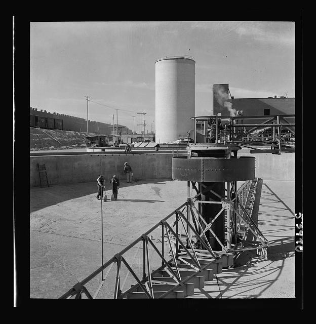 Photo:1930s Industrial Storage Tank Construction Workers Site