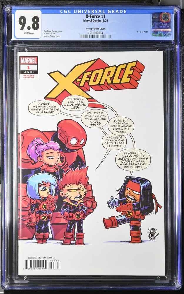 X-Force 1 CGC 9.8 Skottie Young Variant Cover