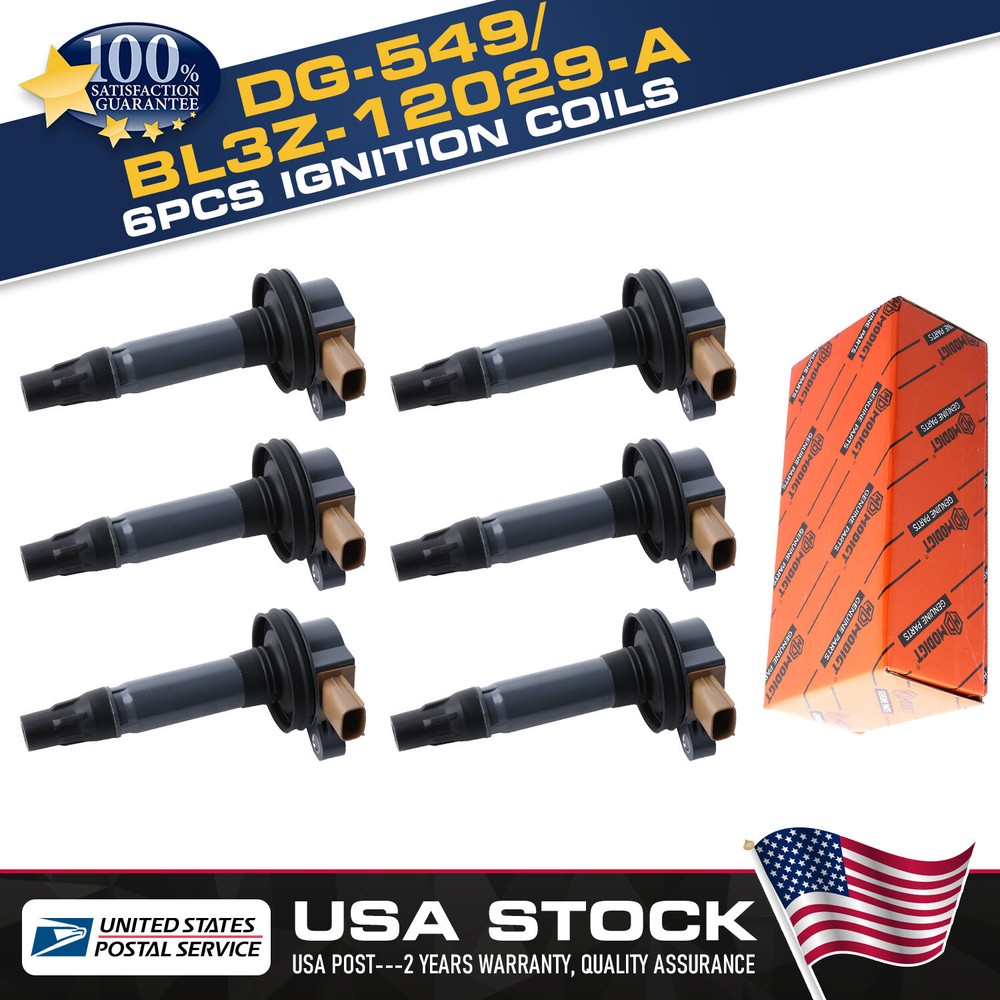 High-Performance 6x Ignition Coil DG548 DG549 BL3Z12029A Compatible Ford F-150 2011-2016