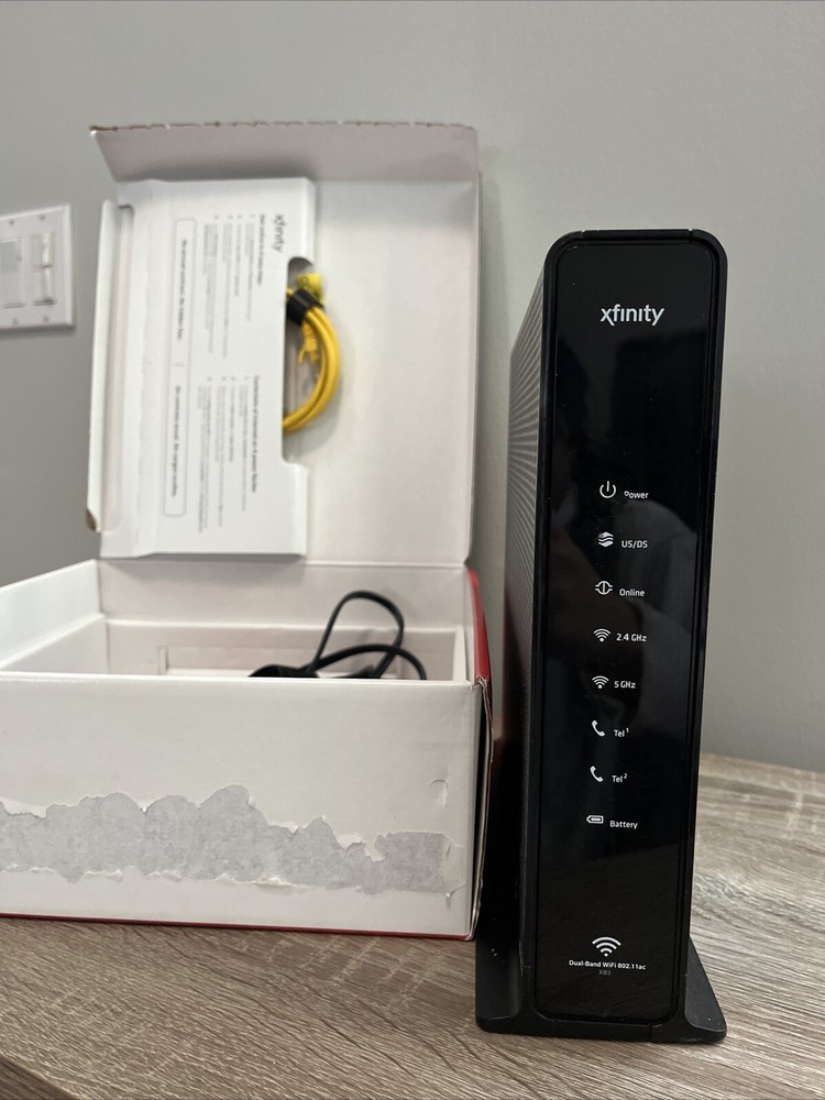 Xfinity Arris TG1682G Modem Wireless Dual Band Router w/ Power Adapter TESTED