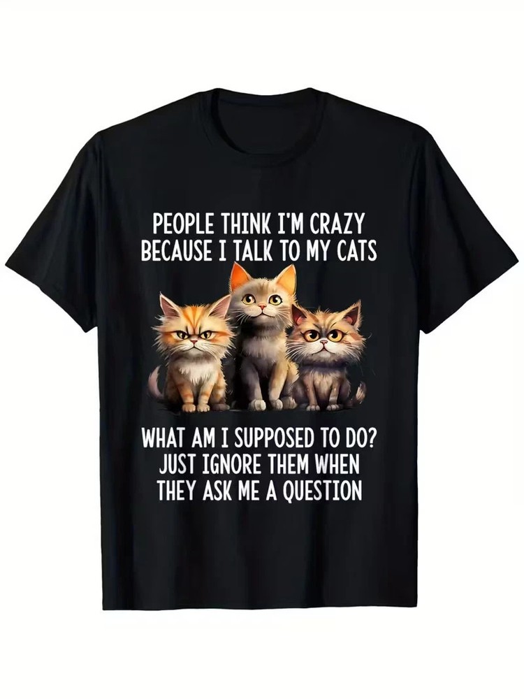 Funny Cat Lady/Men's T-Shirt - 