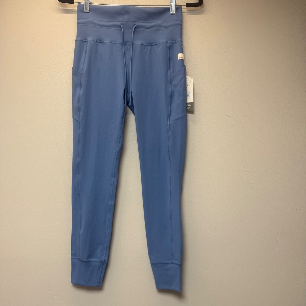 Vuori Daily Pocket Legging Womens Medium Light French Blue NWT VW490 Drawstring