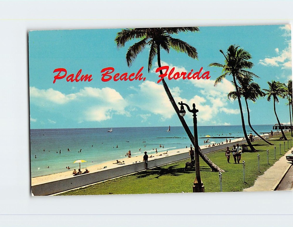 Postcard Palm Beach Florida USA