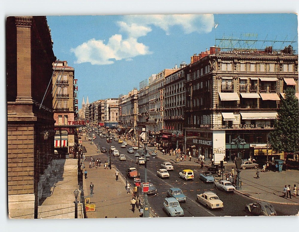 Postcard La Canebiere Marseille France