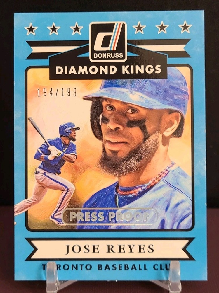 2015 Panini Donruss Jose Reyes Diamond Kings Press Proof Silver /199 #29