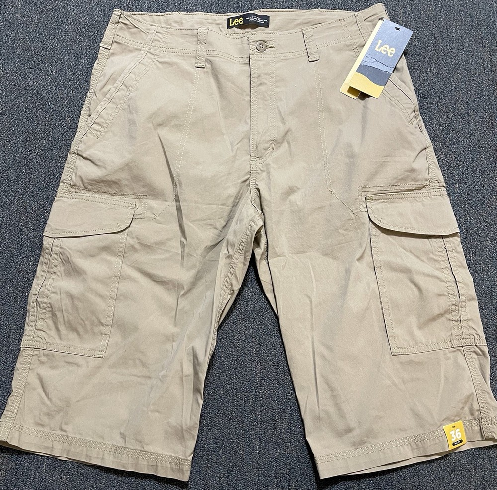 Lee Tan Cargo Shorts Men’s Size 36, Casual, Outdoor NWT