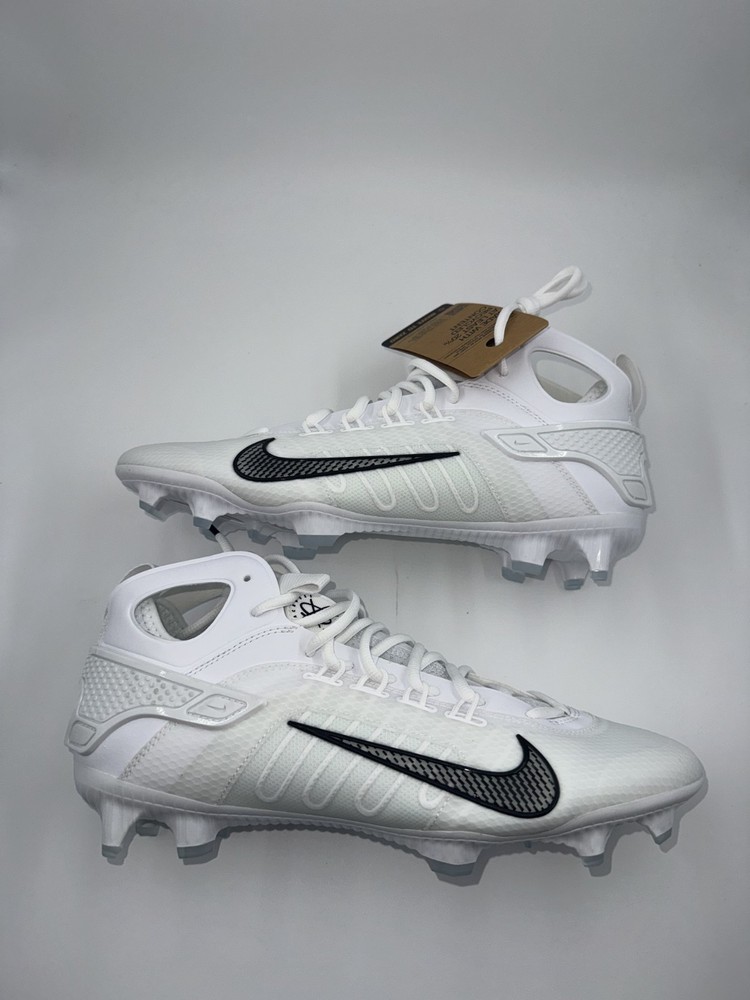 Nike Huarache 9 Elite Mid LAX Lacrosse Cleats White FD0088-101 Mens Pick Size