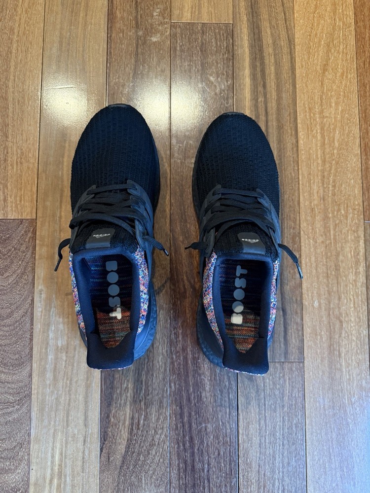 My Adidas Ultraboost 3.0 Running Shoes Black and Multicolored