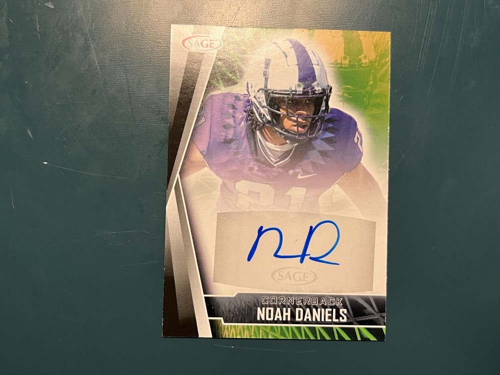 2022 Sage Low Series Noah Daniels #A-ND Black Autograph Rookie Card AU RC