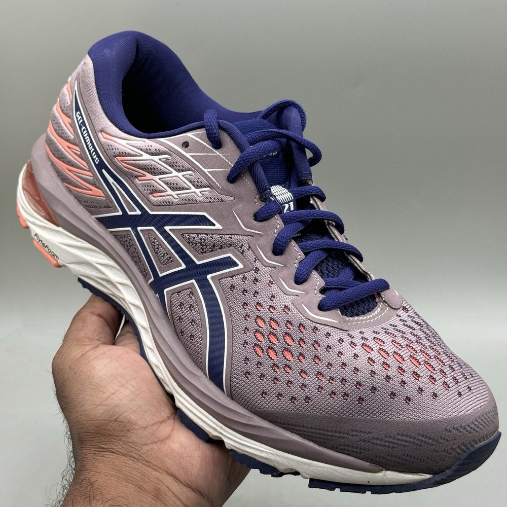 Asics Womens Size 9 Gel Nimbus 21  Purple Running Shoes Sneakers 1012A 468