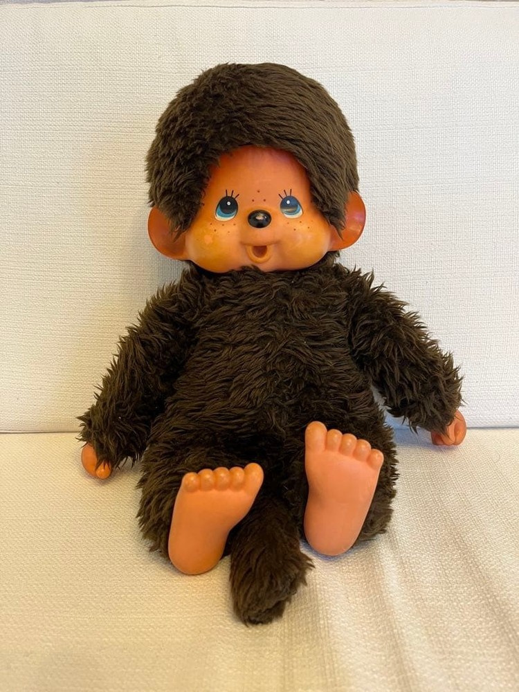 Monchichi Blue Eyes Sekiguchi Showa Retro 1974 #34e31c