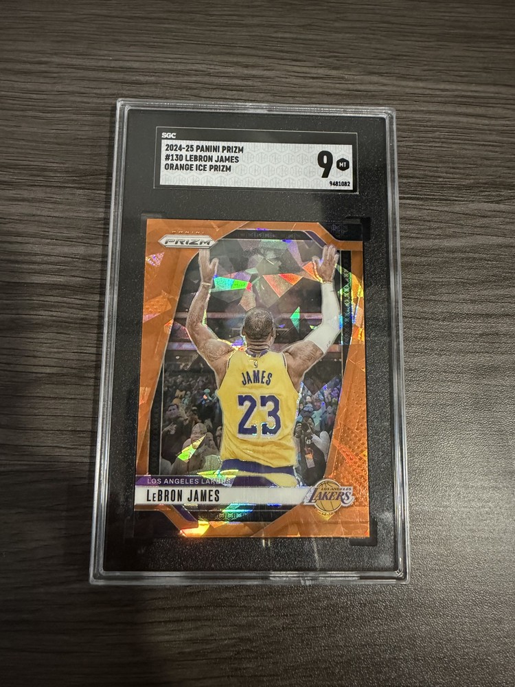 2024-25 Panini Prizm - LeBron James #130 Orange Ice Prizm