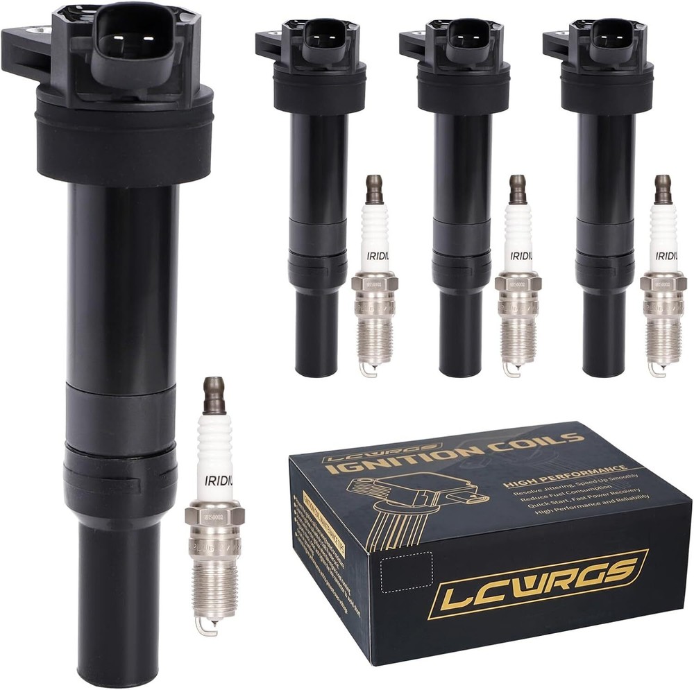 4pc Ignition Coil Pack & Spark Plugs Compatible 2012-2016 Models