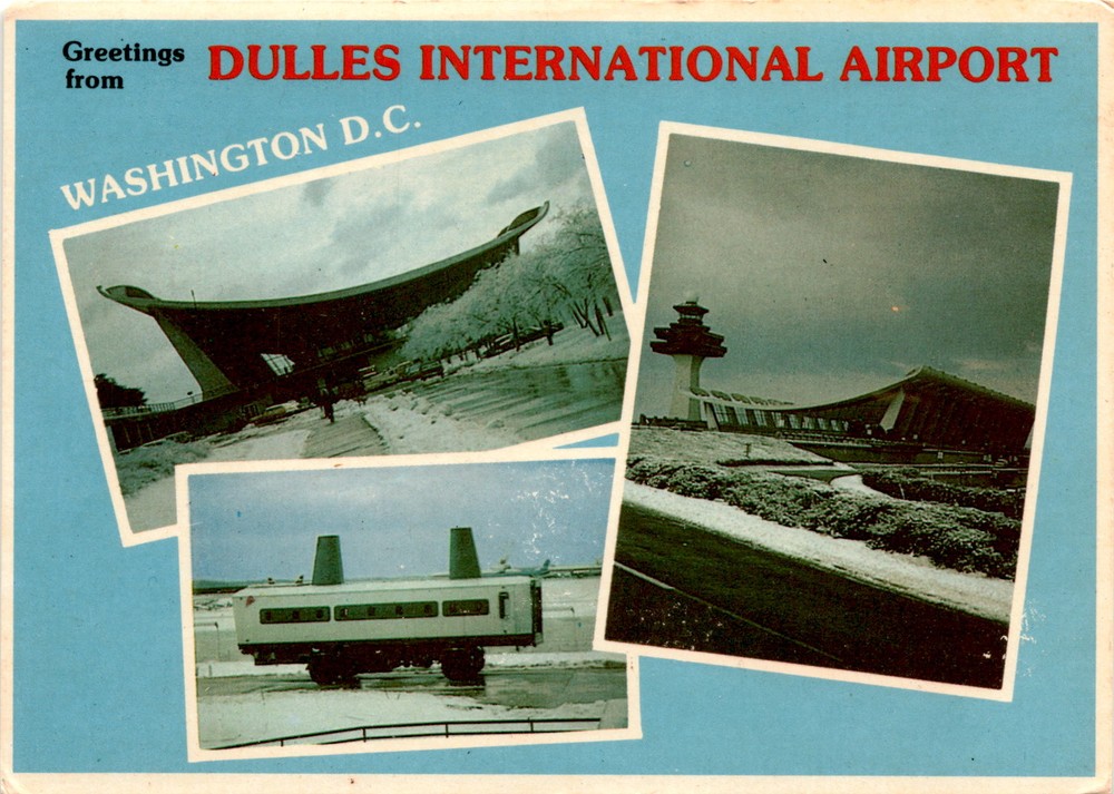 DULLES INTERNATIONAL AIRPORT, Fairfax, Loudoun counties, Northern Postcard