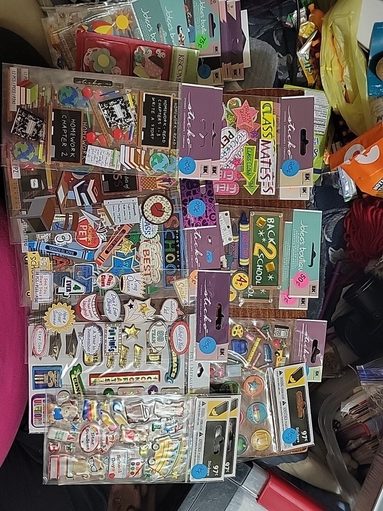 Scrapbooking Stickers Lot Of  Back To School