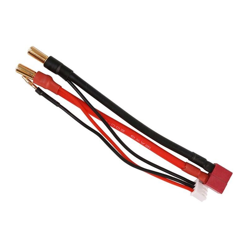 Charge Balance LiPo Battery Adapter Dean's 5mm Bullet Connector GENS ACE REDLINE-image