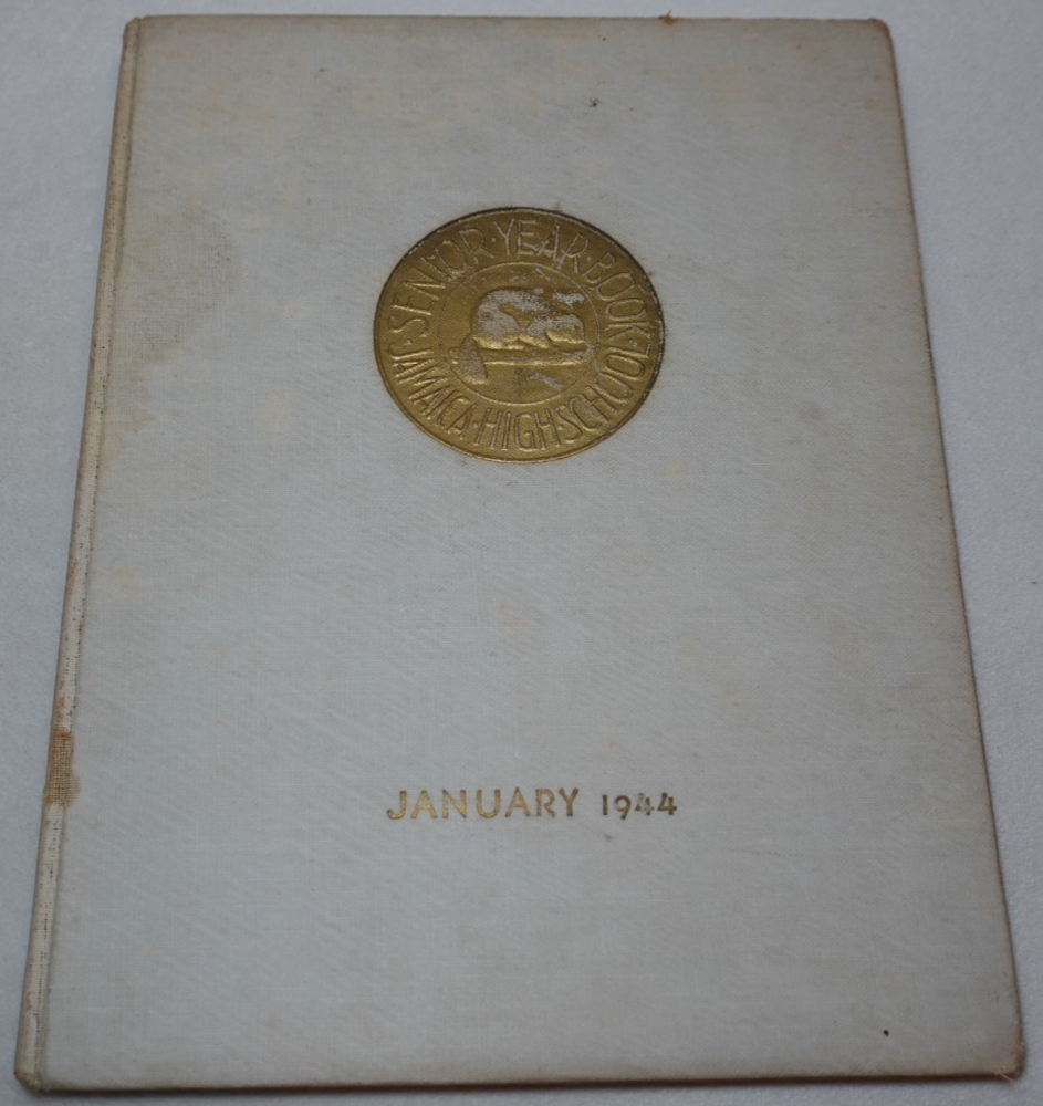 1944 Jamaica High School Queens New York Original Yearbook Over 200 Signatures