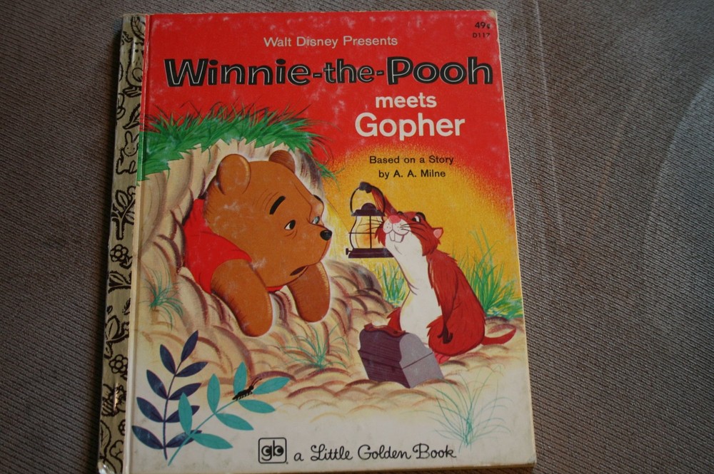 A Little Golden Book: Winnie-the-pooh Meets Gopher