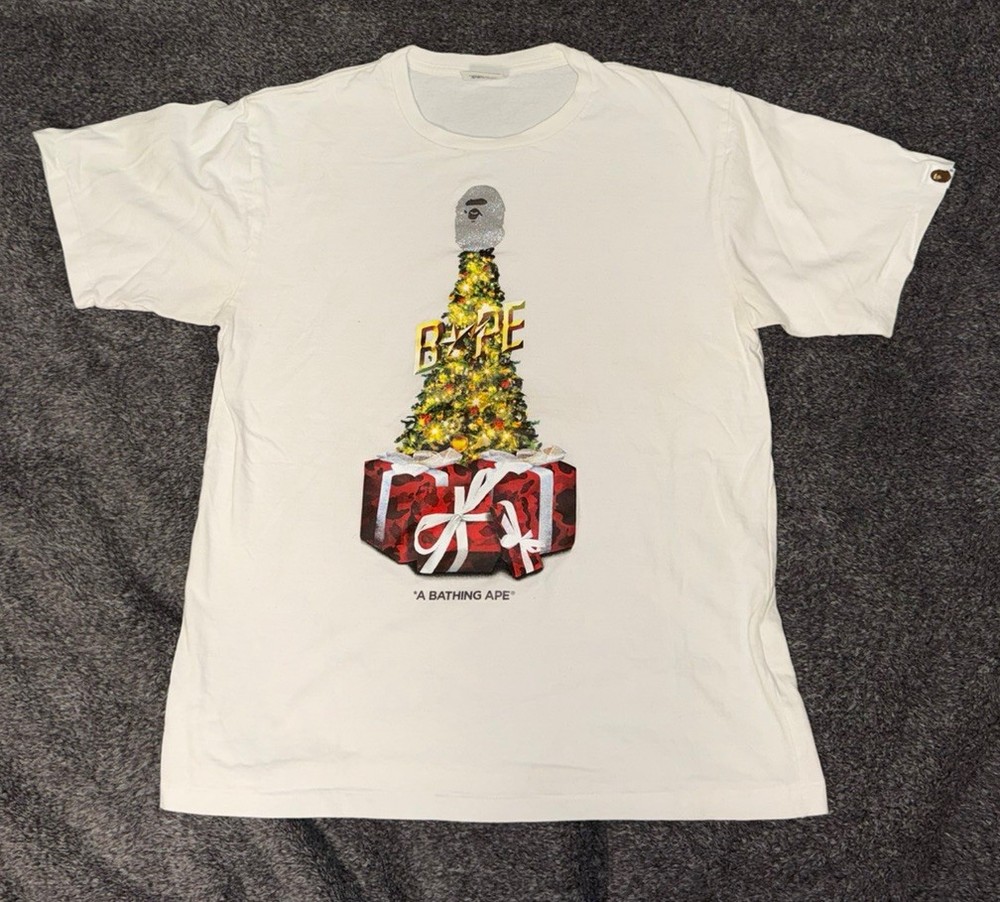 Bape Fall/ Winter 2019 Christmas Tree White Size Large