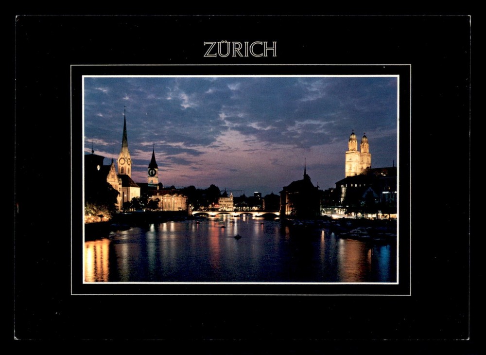 Zurich Switzerland Unp Vintage Postcard Baumann Winterthur