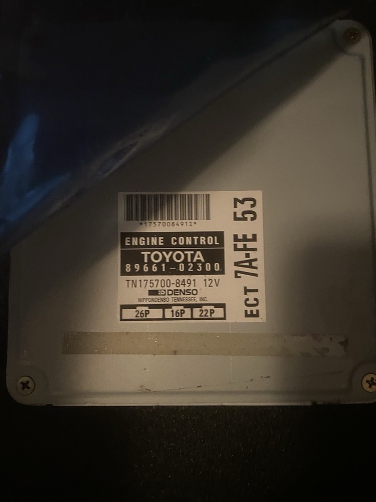 1993-1997 Toyota Corolla 1.8L 7a (FE) A/T ECU 89661-02300