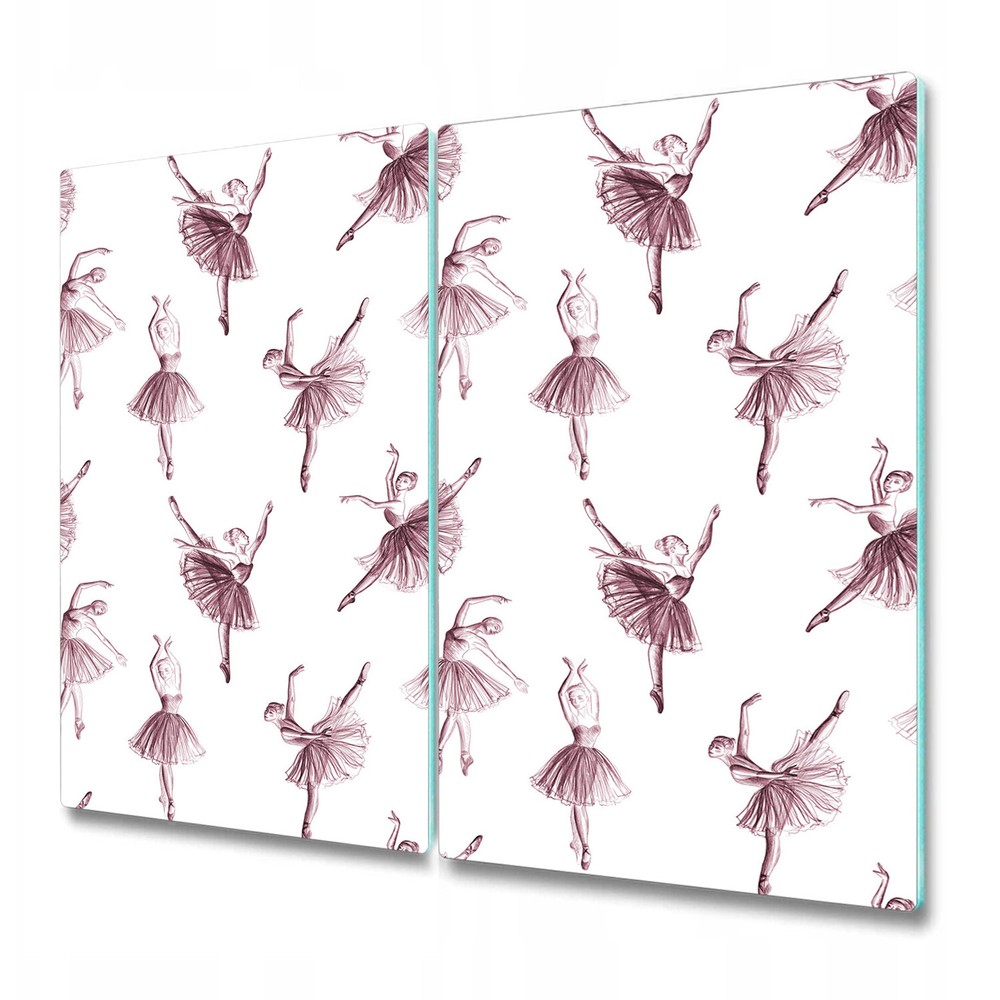 Glass Kitchen Chopping Board Prima ballerina Pink Girly room art 2x30x52