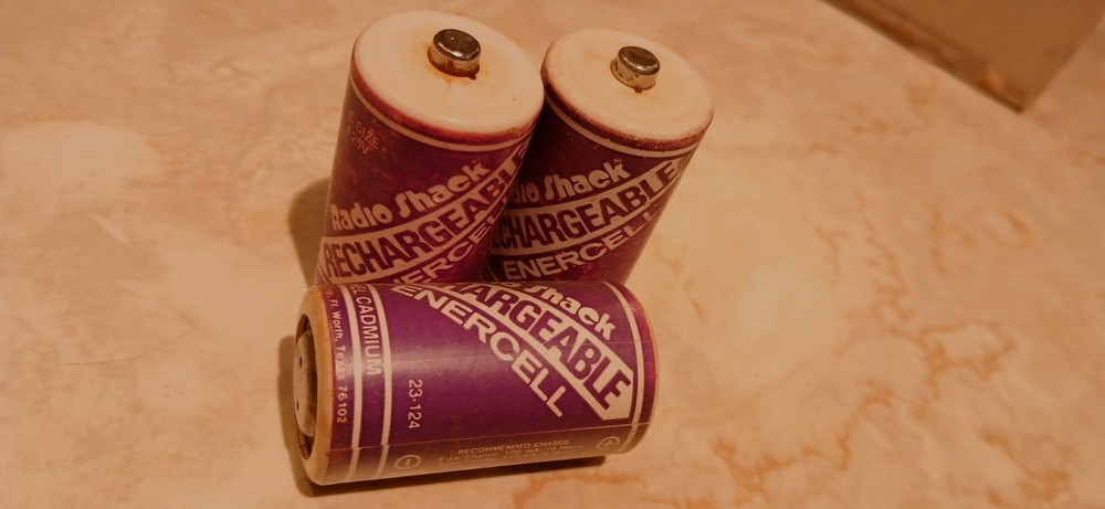 Vintage Batteries RADIOSHACK Nickel Cadmium  Rechargeable Batteries