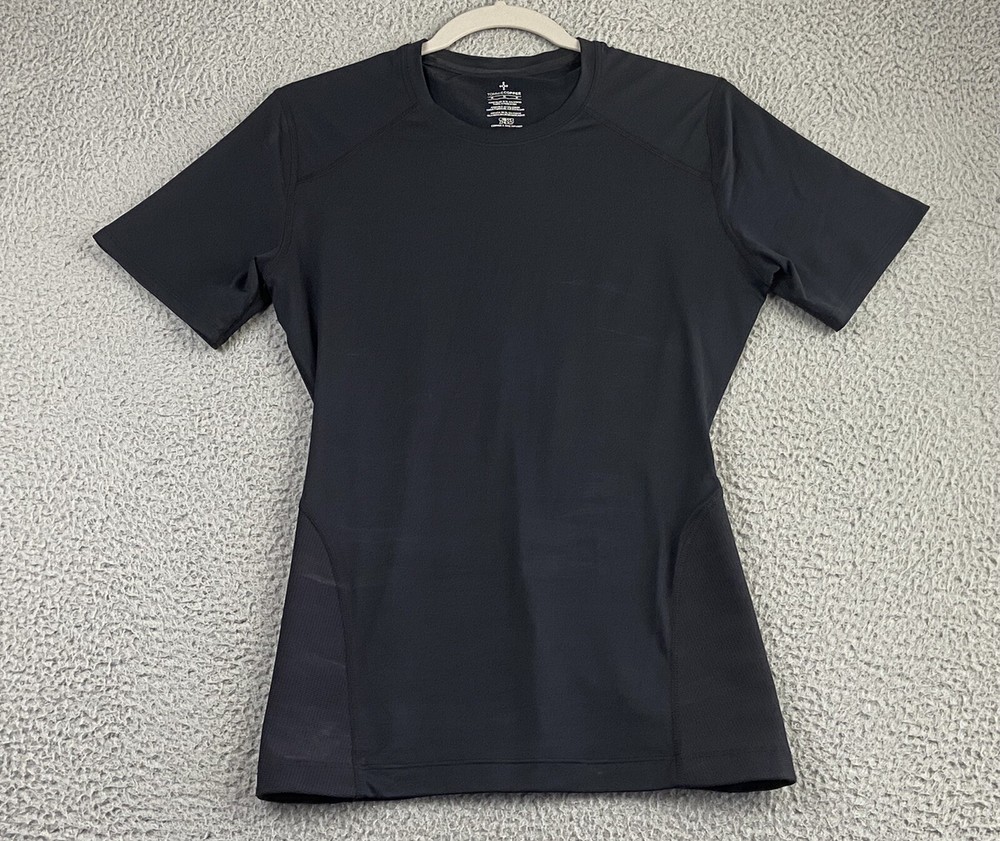 Tommie Copper Top Womens Medium Black Shirt Short Sleeve Compression Support