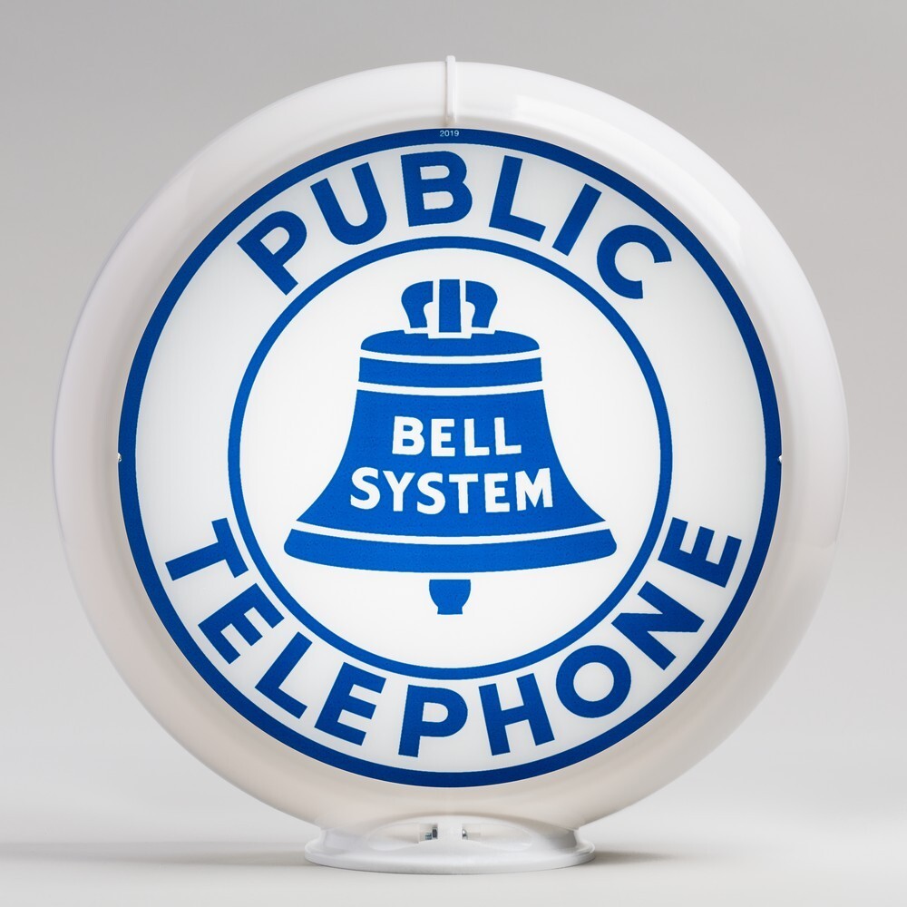 Bell Telephone Gas Pump Globe 13.5