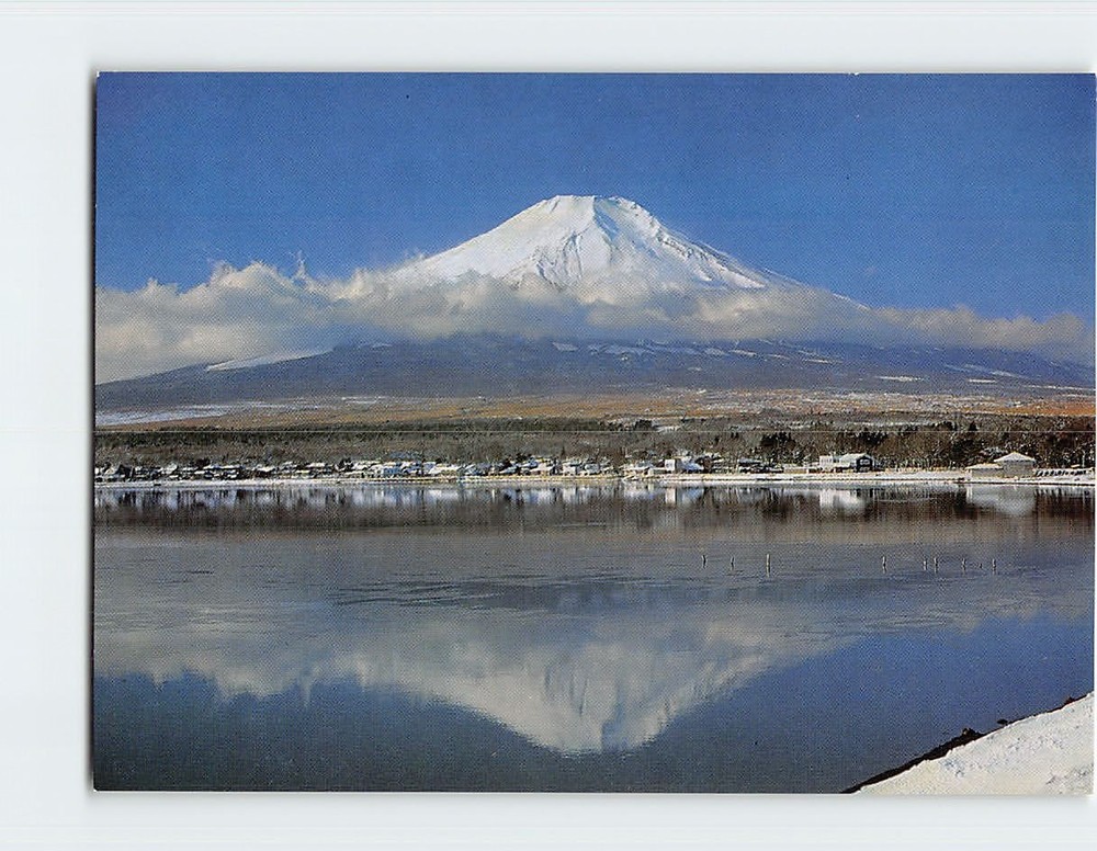 Postcard Mt. Fuji from Lake Yamanaka Japan