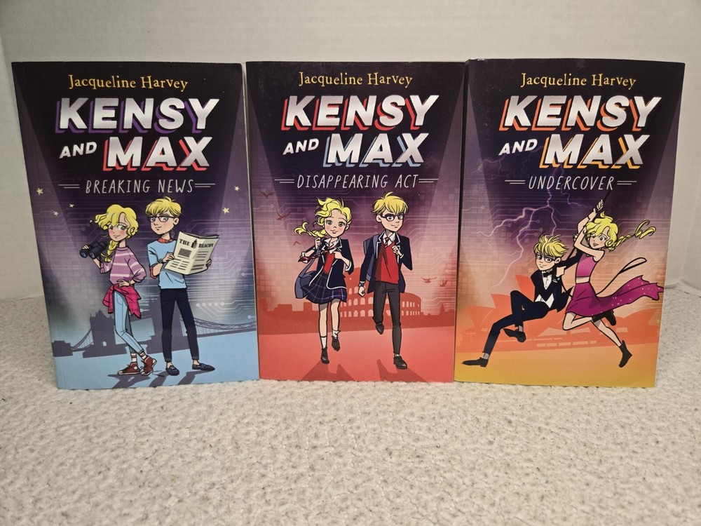 Kensy and Max Series Books 1 2 3  Jacqueline Harvey 2020 EUC Young Adult Fiction