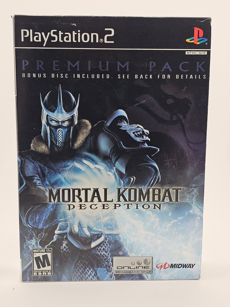 Sony Playstation 2 PS2 Mortal Kombat Deception Premium Pack CIB Cleaned & Tested