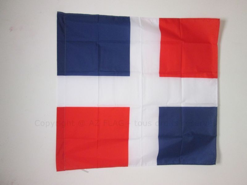 ACADIA HISTORICAL 1604-1713 FLAG 3x3 ft with Pole Sleeve Canadian Acadian Flags 90-image